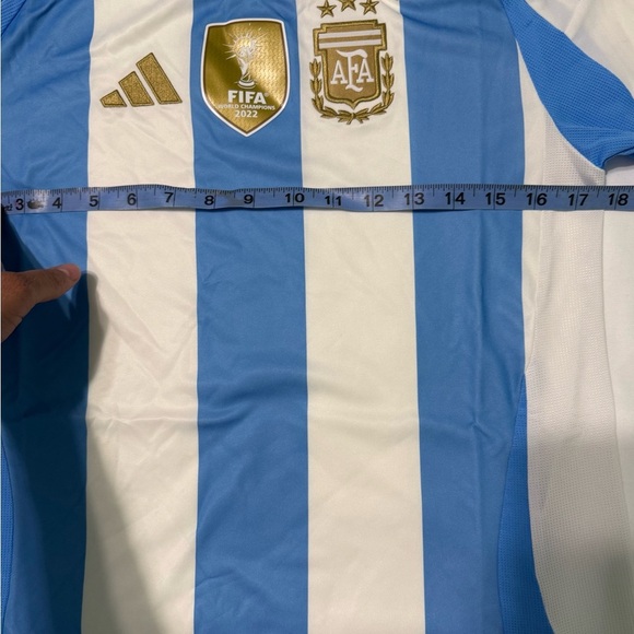 Adidas Women's Sz S Argentina 2022 Jersey Soccer Blue White IP8386 - Picture 5 of 12